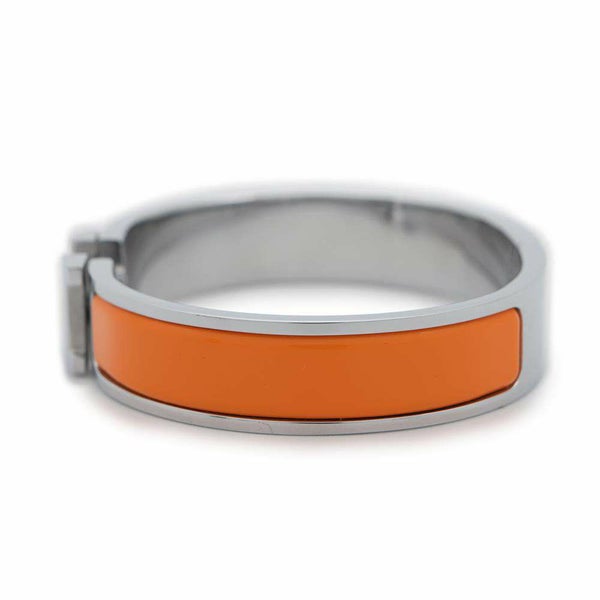 エルメス ブレスレット クリックH クリッククラックPM オレンジ/シルバー金具 HERMES アクセサリー