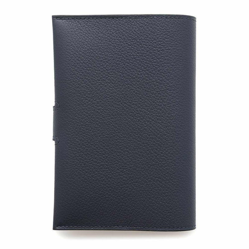 エルメス パスポートケース RMS ブルーニュイ/シルバー金具 エバーカラー B刻印 HERMES 手帳カバー