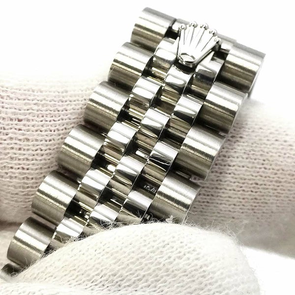 ロレックス デイトジャスト31 SS/K18WG ランダムシリアル ルーレット 278274 ROLEX 腕時計 ブライトブルー文字盤 ローマン