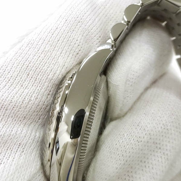 ロレックス デイトジャスト31 SS/K18WG ランダムシリアル ルーレット 278274 ROLEX 腕時計 ブライトブルー文字盤 ローマン