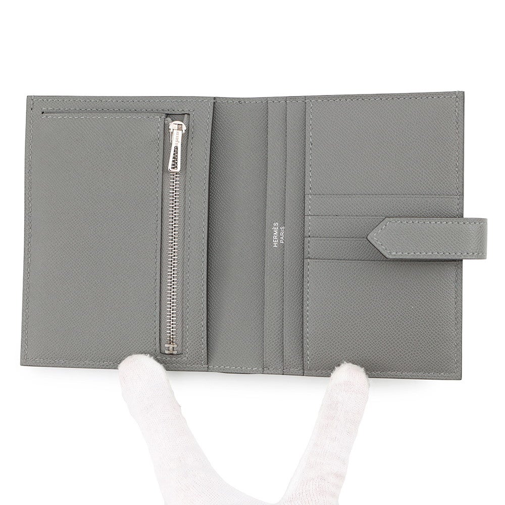 エルメス 二つ折り財布 ベアンコンパクト アルドワーズ/シルバー金具 ヴォーマダム W刻印 財布 HERMES - エルメス 二つ折り財布 ベアンコンパクト アルドワーズ