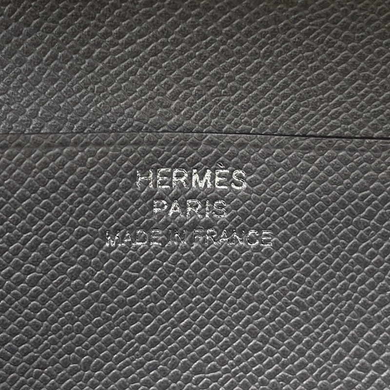 エルメス 二つ折り財布 ベアンコンパクト グリメイヤー/シルバー金具 ヴォーマダム K刻印 財布