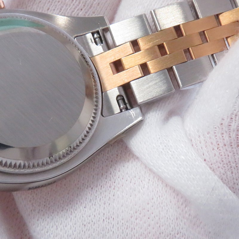 ロレックス デイトジャスト SS/K18PG 179171G ROLEX 腕時計 レディース メテオライト文字盤 10PD