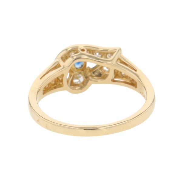 ショーメ リング サファイヤ/ダイヤモンド K18YGイエローゴールド リングサイズ約10号 CHAUMET 指輪