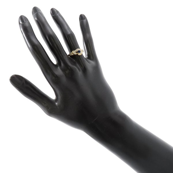 ショーメ リング サファイヤ/ダイヤモンド K18YGイエローゴールド リングサイズ約10号 CHAUMET 指輪