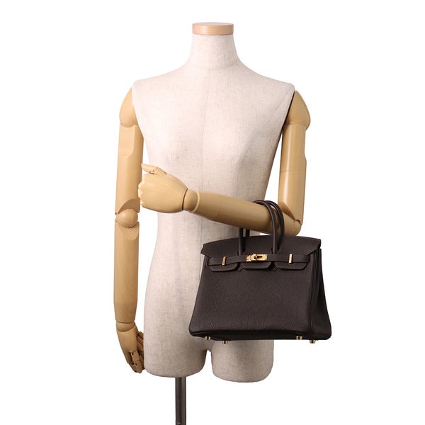 エルメス バーキン25 べブラン/ゴールド金具 トゴ G刻印 HERMES Birkin ハンドバッグ バイブルン