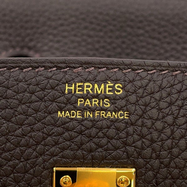 エルメス バーキン25 べブラン/ゴールド金具 トゴ G刻印 HERMES Birkin ハンドバッグ バイブルン