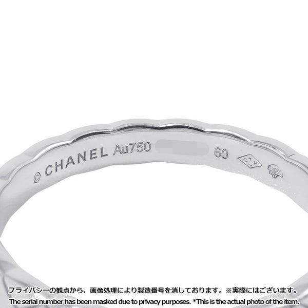 シャネル リング ココクラッシュ コレクション ミニモデル K18WGホワイトゴールド リングサイズ60 J11793 指輪