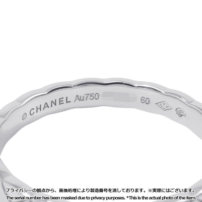 シャネル リング ココクラッシュ コレクション ミニモデル K18WGホワイトゴールド リングサイズ60 J11793 指輪