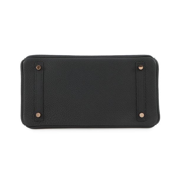 エルメス バーキン30 タッチ ブラック/ピンクゴールド金具 トゴ/ニロティカスシャイン C刻印 HERMES ハンドバッグ 黒