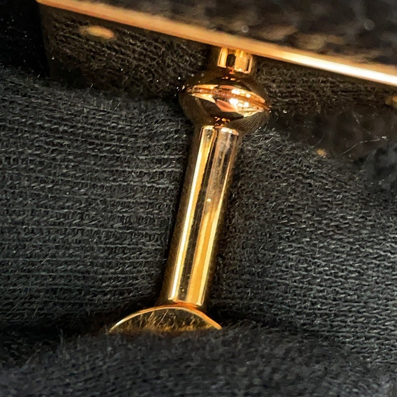 エルメス バーキン30 タッチ ブラック/ピンクゴールド金具 トゴ/ニロティカスシャイン C刻印 HERMES ハンドバッグ 黒