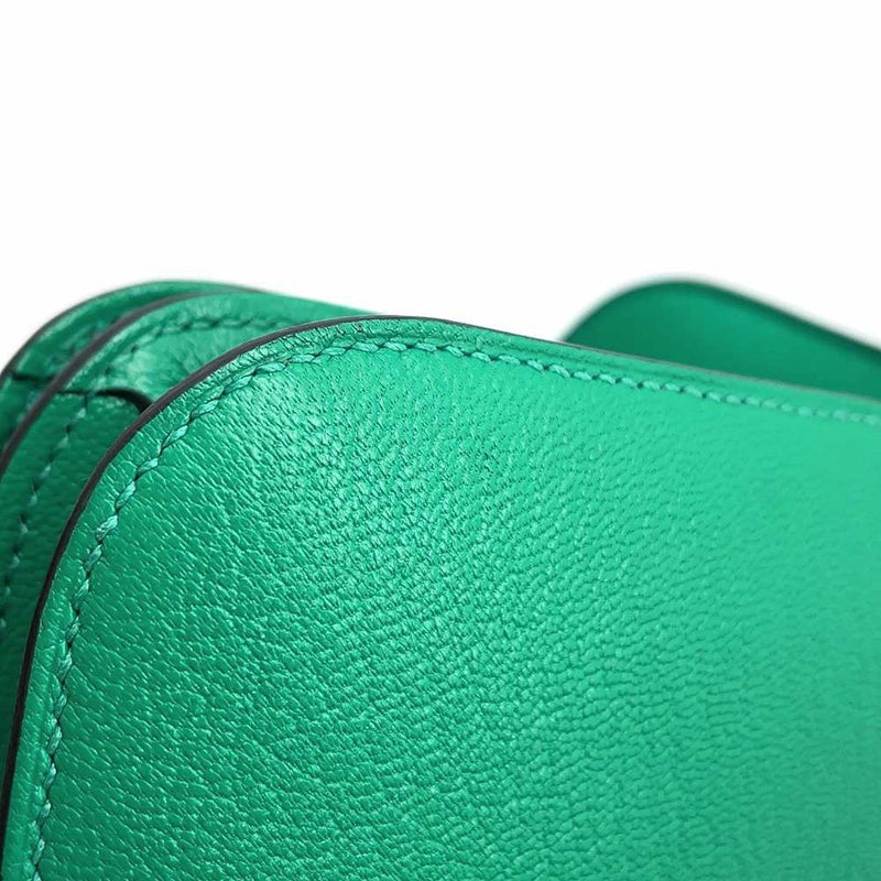 エルメス ミニ コンスタンス3 ミロワール ミント/シルバー金具 シェブルミゾル U刻印