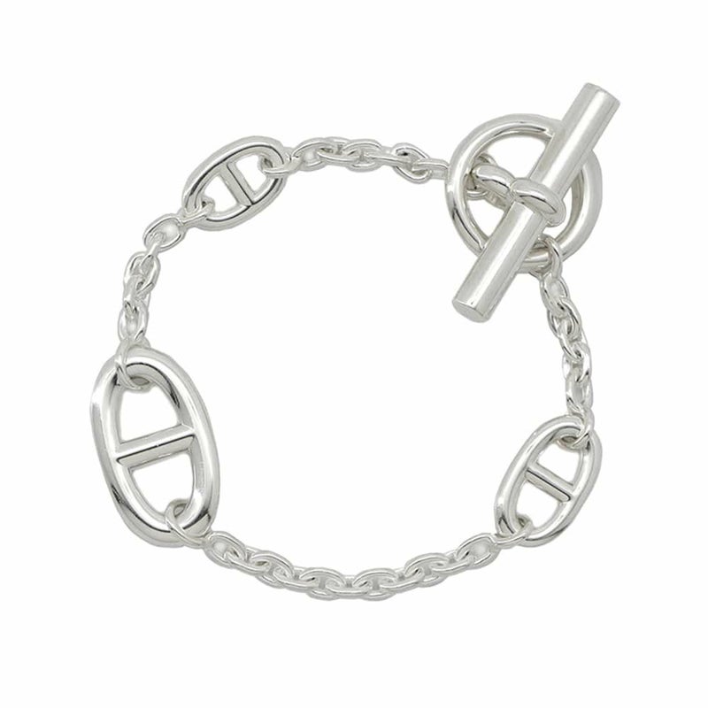 エルメス ブレスレット シェーヌダンクル ファランドール SV925シルバー サイズST HERMES ジュエリー