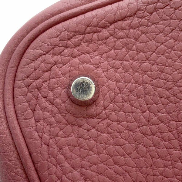 エルメス ハンドバッグ ピコタンロックMM ローズウッド/シルバー金具 トリヨンクレマンス □O刻印