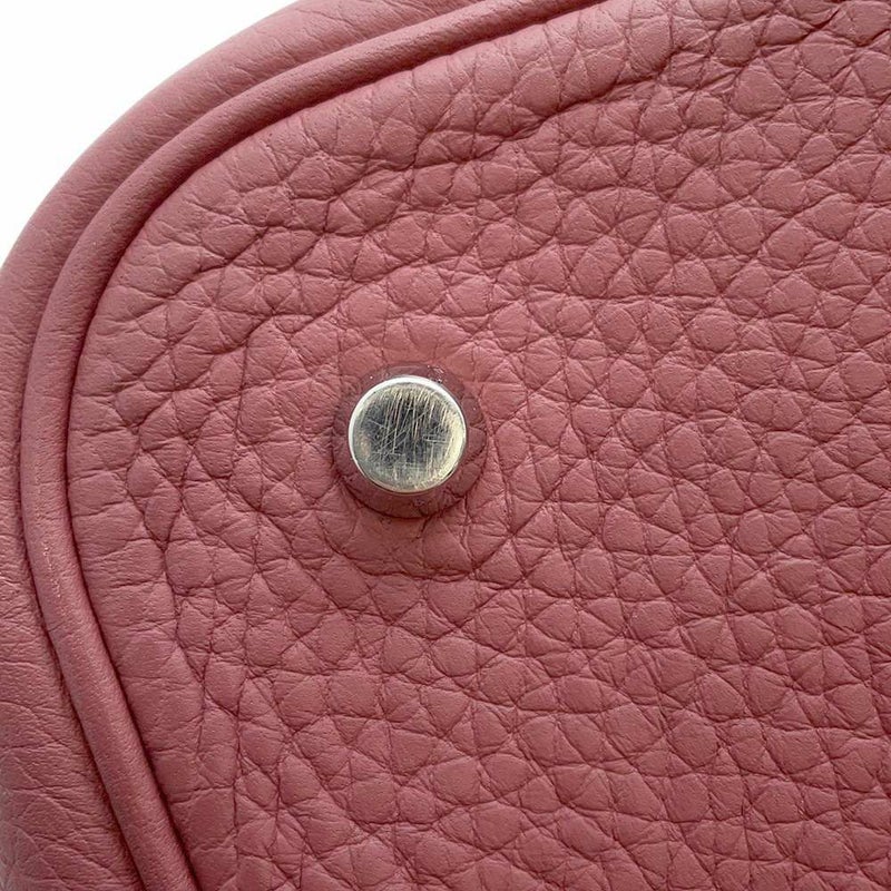エルメス ハンドバッグ ピコタンロックMM ローズウッド/シルバー金具 トリヨンクレマンス □O刻印