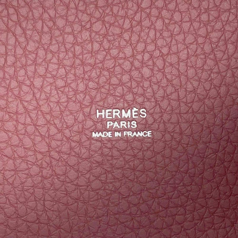 エルメス ハンドバッグ ピコタンロックMM ローズウッド/シルバー金具 トリヨンクレマンス □O刻印