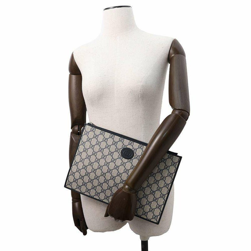 グッチ クラッチバッグ インターロック GGスプリームキャンバス 672953 GUCCI バッグ