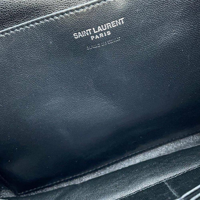 サンローランパリ クラッチバッグ パフィーポーチ ラージ  レザー 779526AADA11000 SAINT LAURENT PARIS バッグ 黒