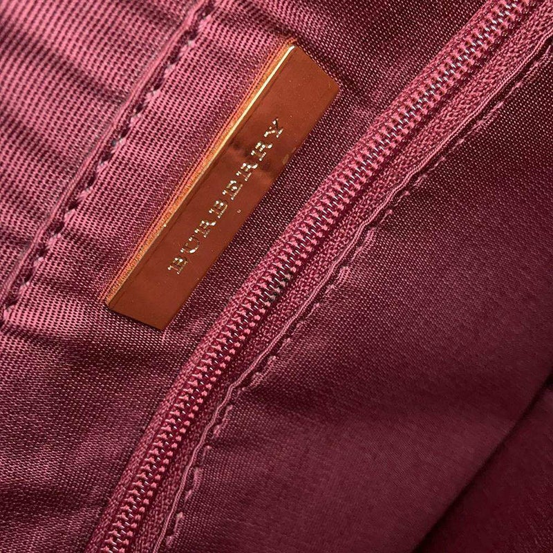 バーバリー トートバッグ ノバチェック キャンバス レザー BURBERRY バッグ ショルダーバッグ