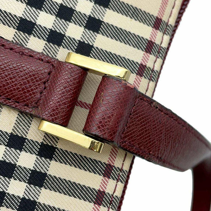 バーバリー トートバッグ ノバチェック キャンバス レザー BURBERRY バッグ ショルダーバッグ