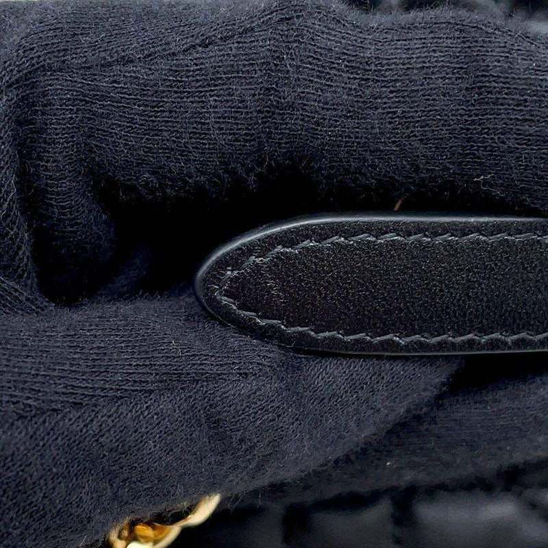 クリスチャン・ディオール チェーンショルダーバッグ ディオールスター マクロカナージュ ラムスキン S3202UDBB 黒