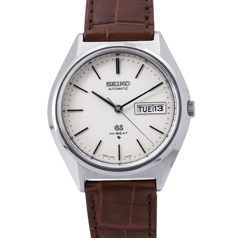 セイコー グランドセイコー ハイビート メダリオンデイデイト 5646-7010 SEIKO 腕時計 シルバー文字盤