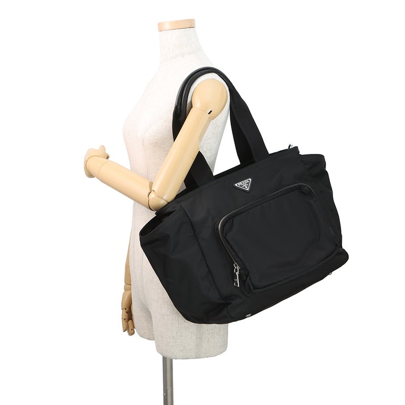 プラダ ショルダーバッグ メRe-Nylon ベビーバッグ ナイロン 1BG102 PRADA 黒