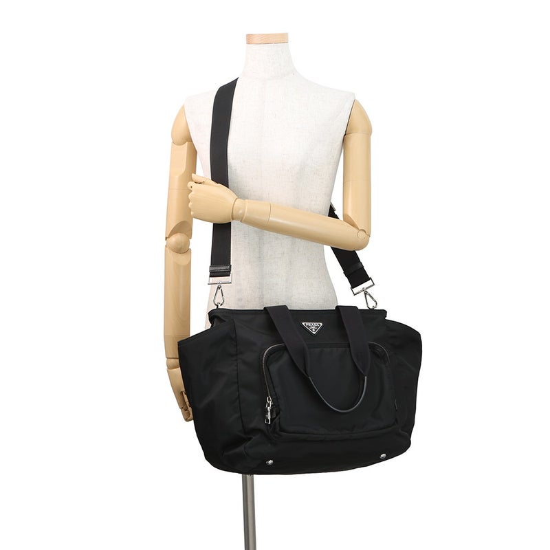 プラダ ショルダーバッグ メRe-Nylon ベビーバッグ ナイロン 1BG102 PRADA 黒