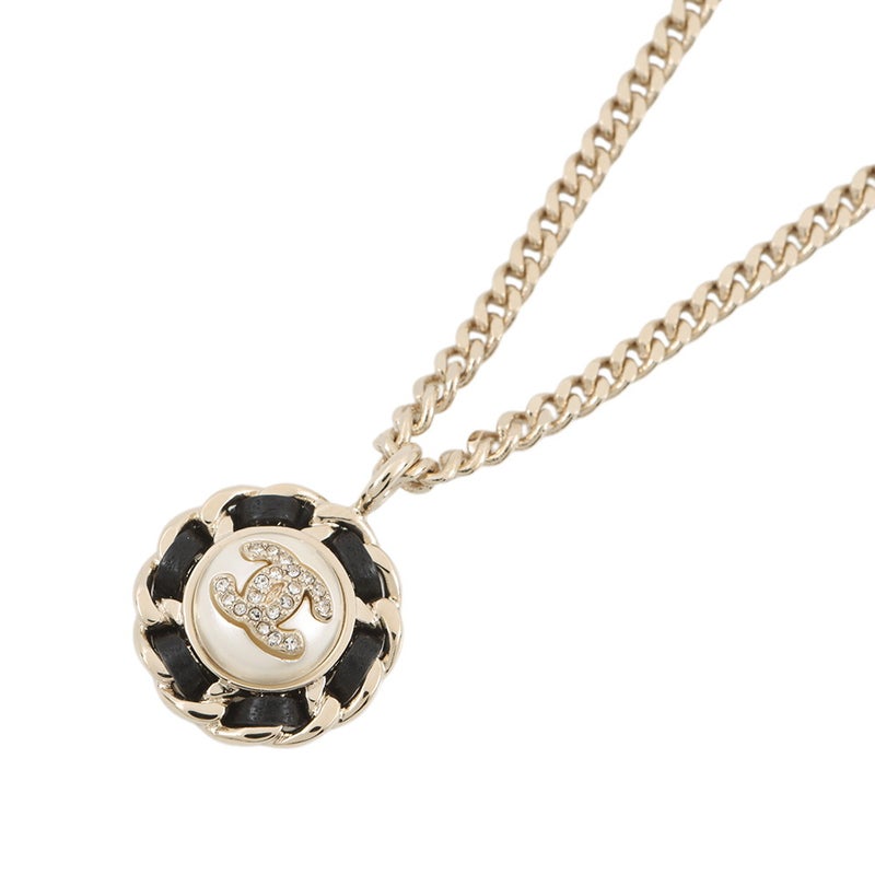 シャネル ネックレス ココマーク ラインストーン フェイクパール メタル ABG558 CHANEL アクセサリー