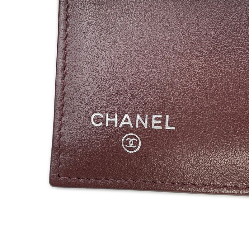 シャネル 三つ折り財布 マトラッセ ココマーク クラシック スモール フラップ ウォレット キャビアスキン AP0229 CHANEL 黒