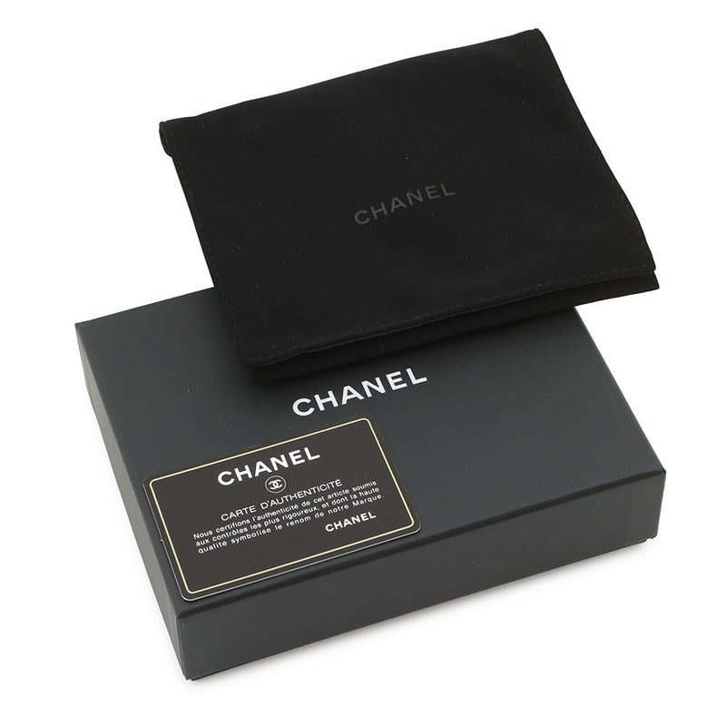 シャネル 三つ折り財布 マトラッセ ココマーク クラシック スモール フラップ ウォレット キャビアスキン AP0229 CHANEL 黒