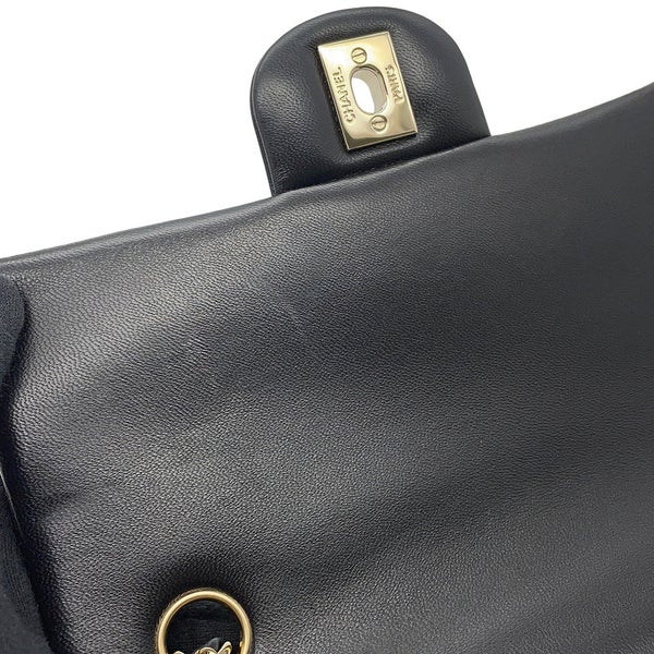 シャネル チェーンショルダーバッグ ミニ マトラッセ 20 ココマーク ラムスキン A69900 CHANEL 黒