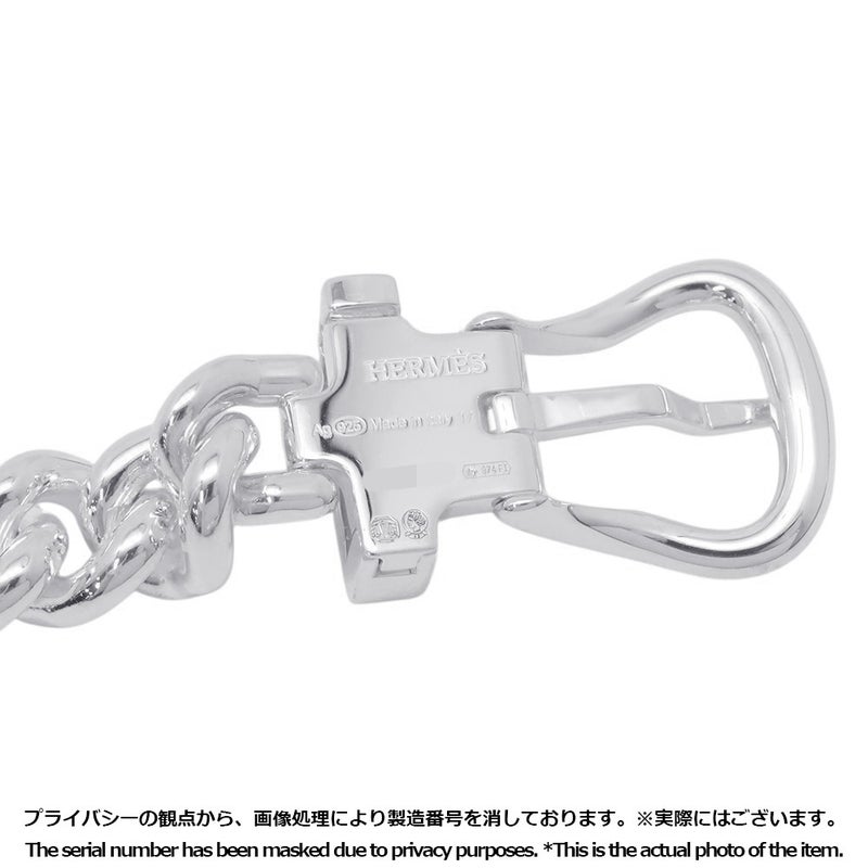 エルメス ブレスレット ブックルセリエ・アンフレクシブル ドゥブルトゥール PM SV925シルバー サイズ17 HERMES ジュエリー