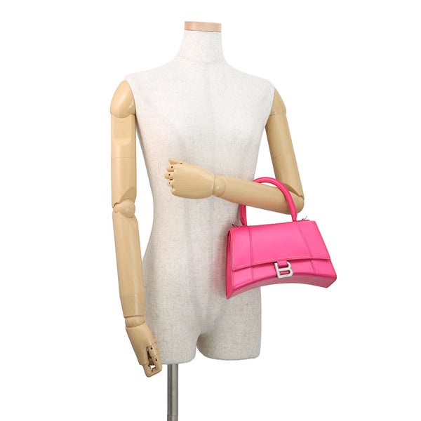 バレンシアガ ハンドバッグ アワーグラスHourglass スモール レザー 593546 BALENCIAGA 2Wayショルダーバッグ