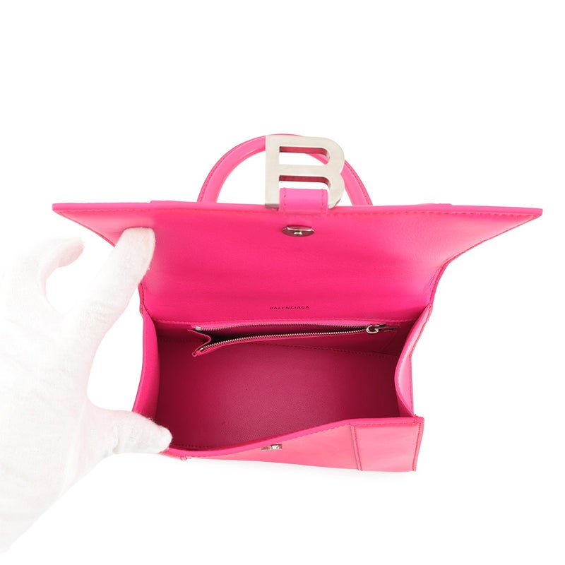 バレンシアガ ハンドバッグ アワーグラスHourglass スモール レザー 593546 BALENCIAGA 2Wayショルダーバッグ