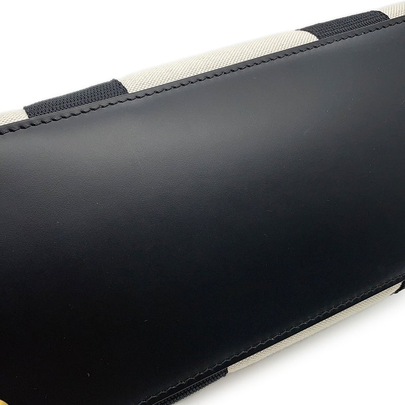 バレンシアガ ハンドバッグ ハードウェア S キャンバス/レザー 6714022 トートバッグ 2wayショルダー 白 黒