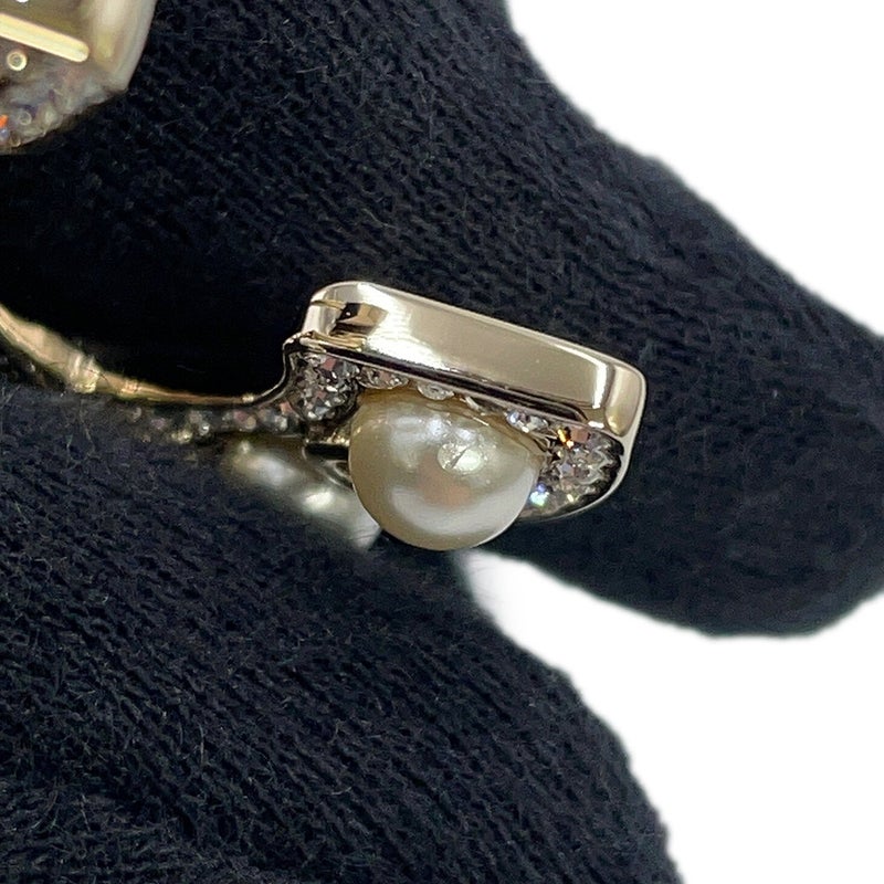 シャネル ブローチ ココマーク フェイクパール ラインストーン B26V AB4879 CHANEL アクセサリー