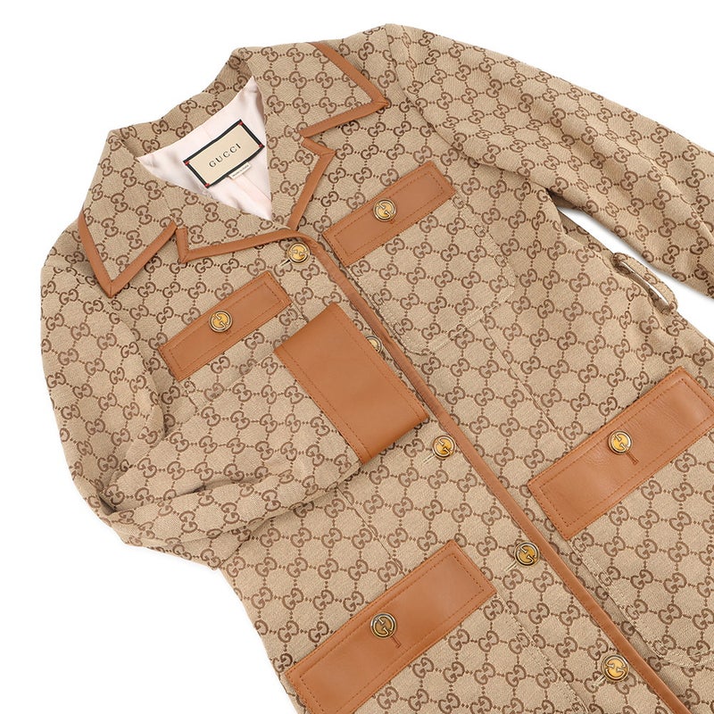 グッチ ジャケット GGキャンバス シェリーライン レディースサイズ40 GUCCI アウター