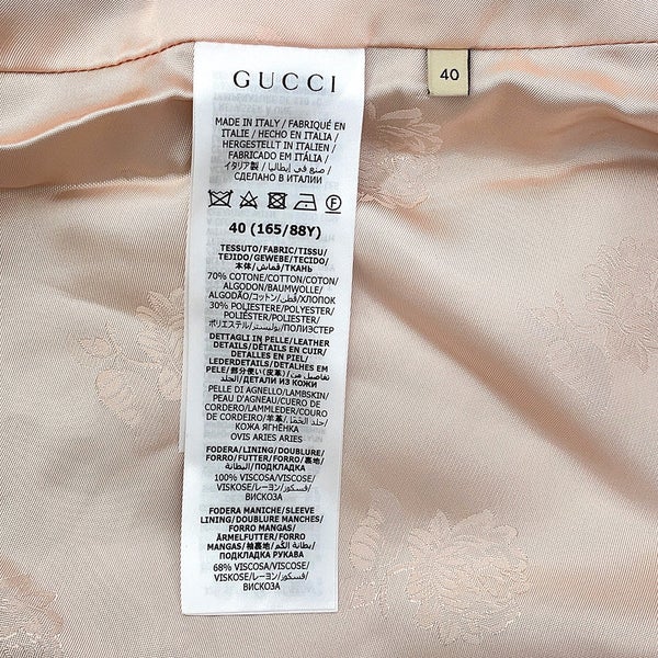 グッチ ジャケット GGキャンバス シェリーライン レディースサイズ40 GUCCI アウター