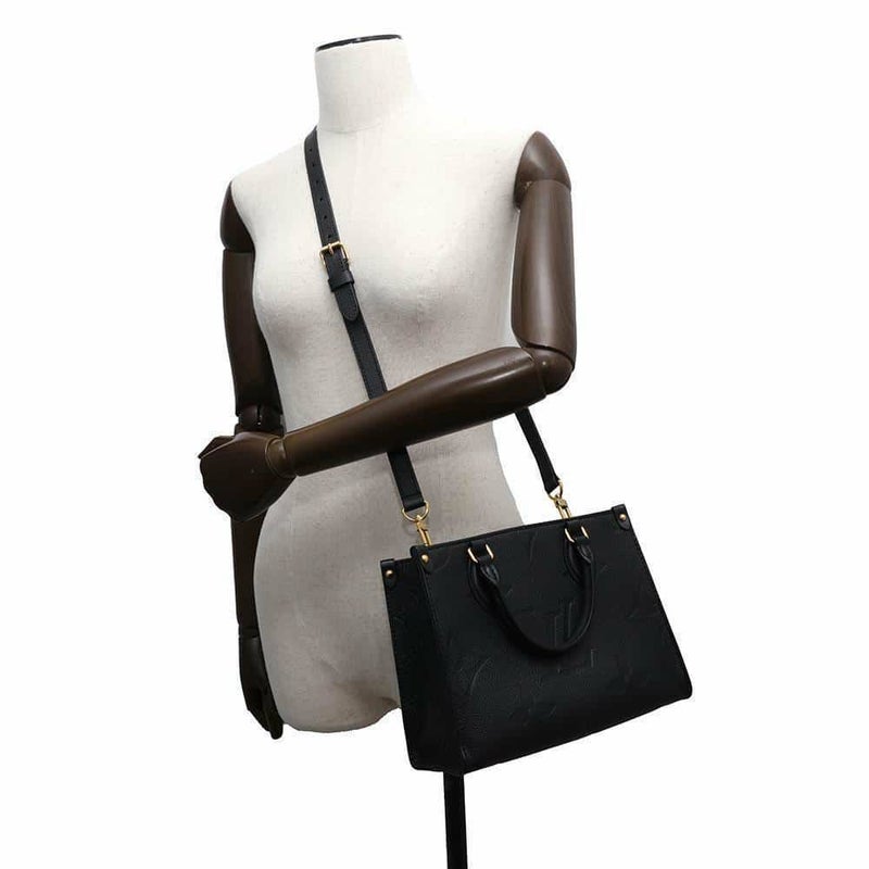 ルイヴィトン ハンドバッグ モノグラム・アンプラント オンザゴーPM M45653 黒 ブラック 2way ショルダーバッグ