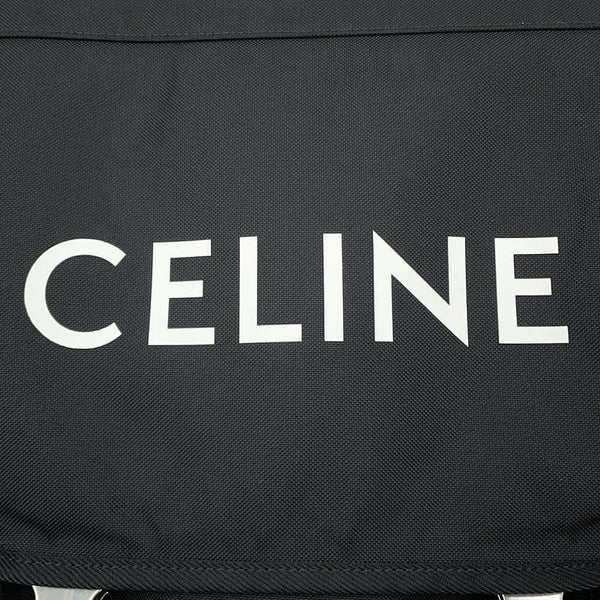 セリーヌ ショルダーバッグ ミディアム トレッキング メッセンジャー ナイロン 198692 CELINE 黒