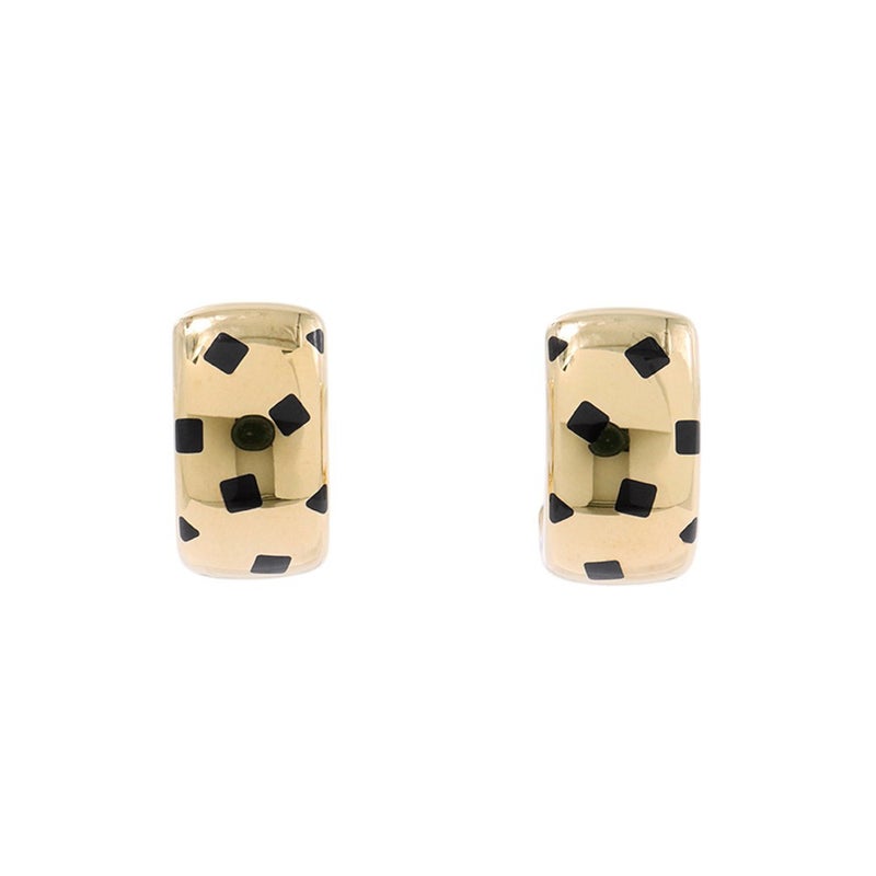 カルティエ ピアス パンテール ドゥ カルティエ イヤリング ブラックラッカー K18YGイエローゴールド B8301512 Cartier