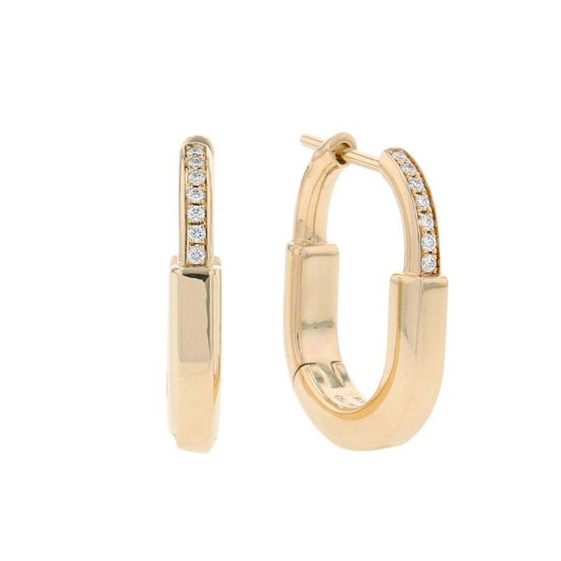 ティファニー ピアス ロック スモール ダイヤモンド 計0.05ct K18YGイエローゴールド 74366031 Tiffany&Co.