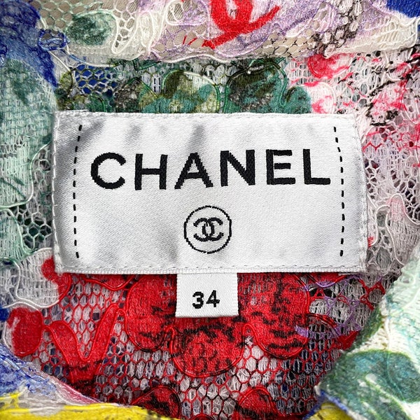 シャネル 長袖シャツ ココマーク レースシャツ コットン レディースサイズ34 P77245 CHANEL トップス 白