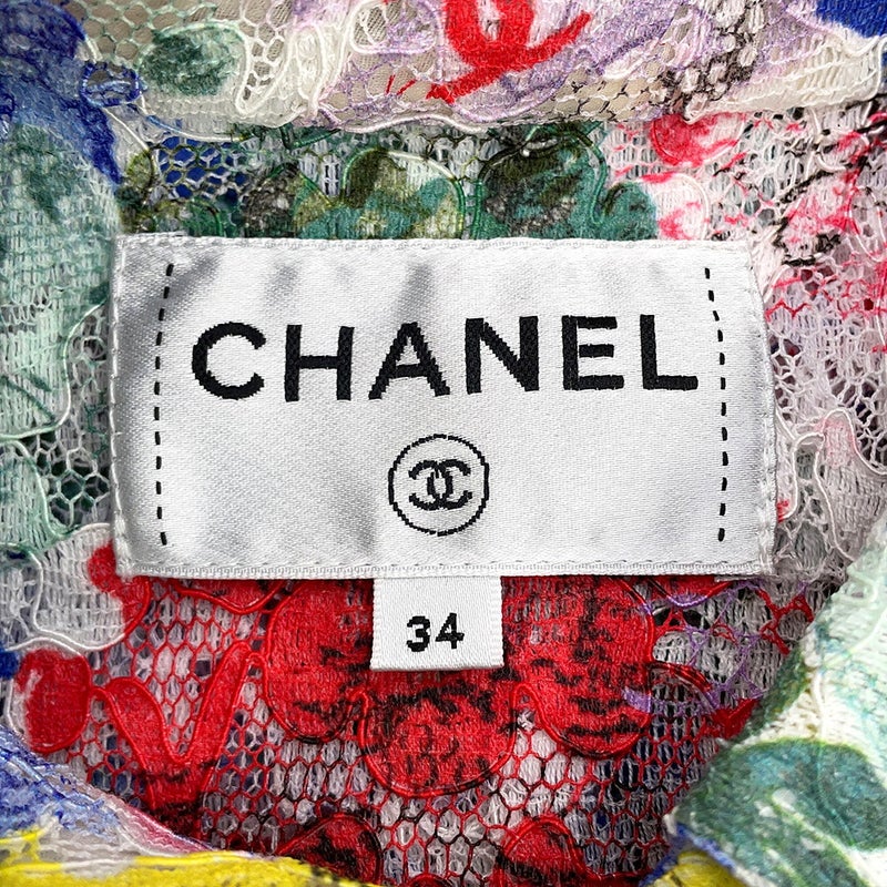 シャネル 長袖シャツ ココマーク レースシャツ コットン レディースサイズ34 P77245 CHANEL トップス 白