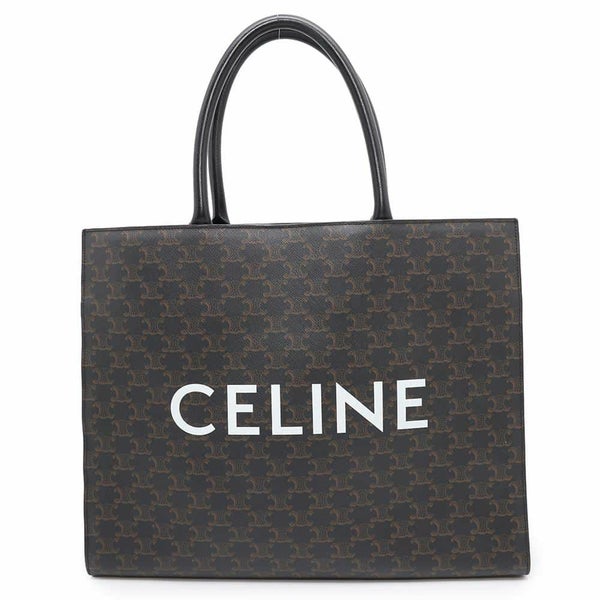 セリーヌ トートバッグ ホリゾンタルカバス トリオンフ PVC 197012 CELINE 黒