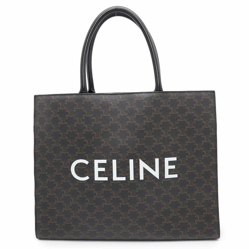 セリーヌ トートバッグ ホリゾンタルカバス トリオンフ PVC 197012 CELINE 黒
