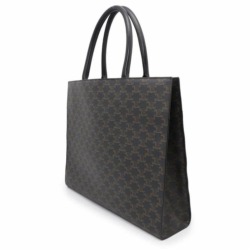 セリーヌ トートバッグ ホリゾンタルカバス トリオンフ PVC 197012 CELINE 黒