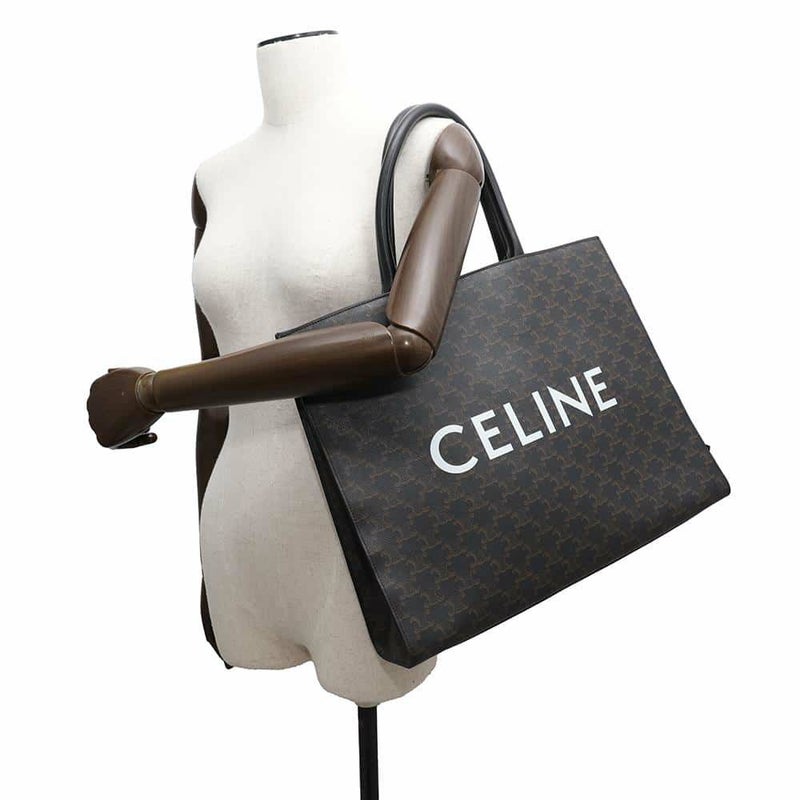 セリーヌ トートバッグ ホリゾンタルカバス トリオンフ PVC 197012 CELINE 黒