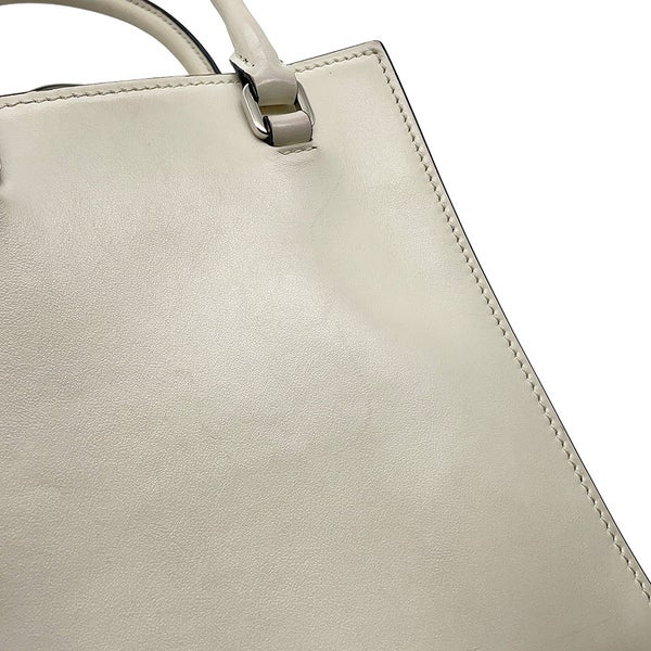 プラダ ハンドバッグ トライアングルロゴ レザー 1BA333 PRADA 2wayショルダーバッグ 白